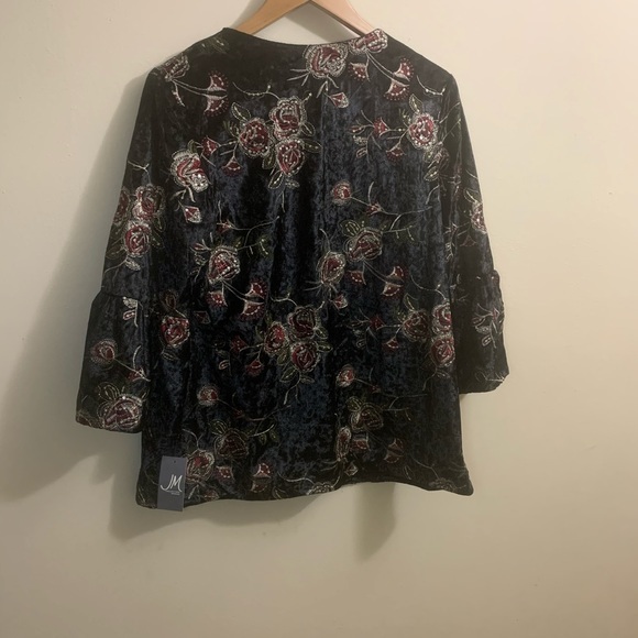 JM Collection dressy jacket with floral print - Picture 7 of 8
